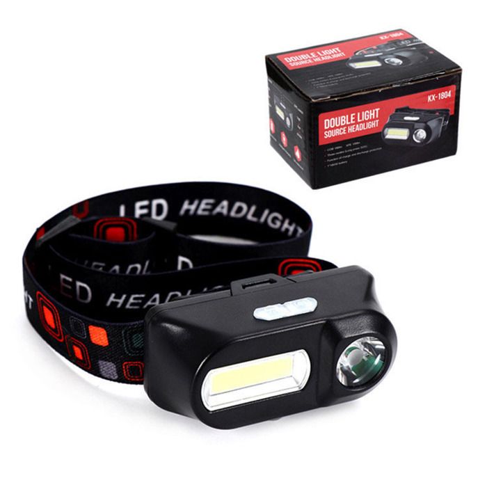 Lampe Frontale Rechargeable Léger Torche Frontale LED Puissante 6 Modes dÉclairage Angle Réglable Torche pour Camping/Urgence