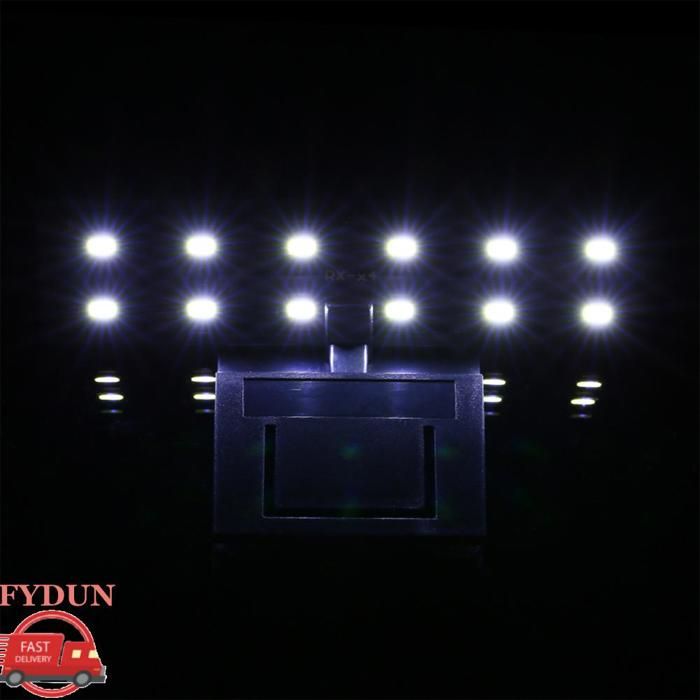 Comparer les prix de FYDUN lampe à pince 5W Ultra-mince lumière LED pour Aquarium Ultra lumineux lampe déclairage à clipser animalerie eclairage Noir