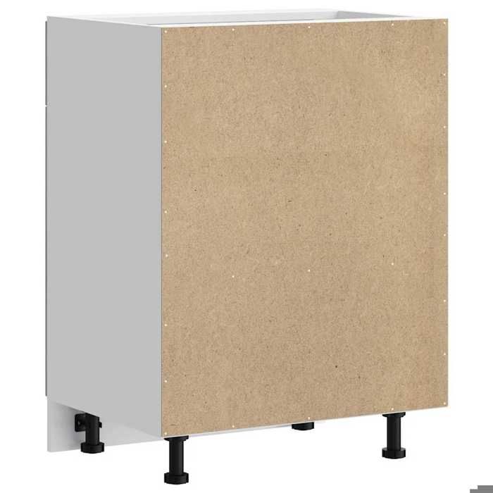 Moderne Placard de cuisine Lucca SWEETY Meuble bas de cuisine gris béton bois ingénierie 60x46x81.5 cm BB948