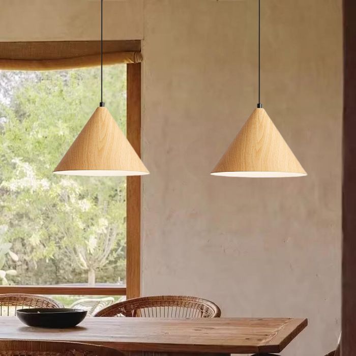 Suspension Luminaire - SMOTOP - Lot de 2 - Ø25 cm - E27 Vintage Industriel