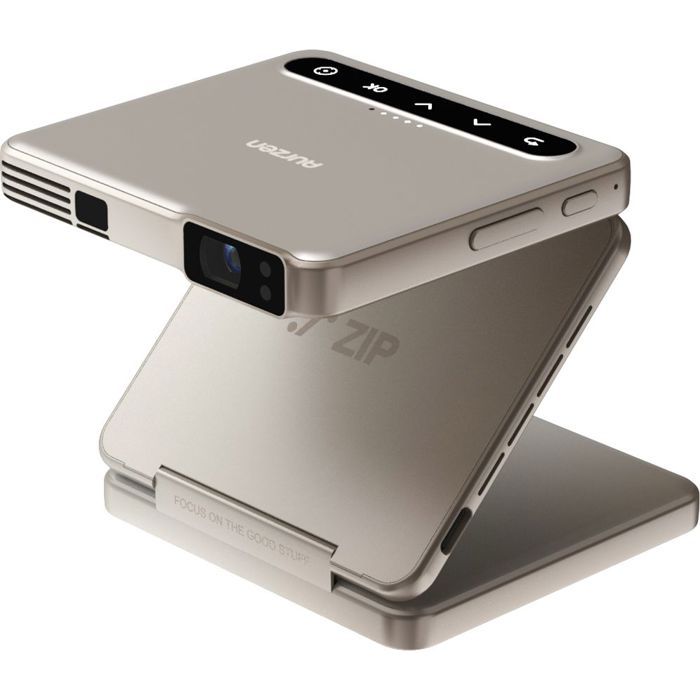 Mini vidéoprojecteur - AURZEN - ZIP Gold - DLP 720p - 100 ANSI lm - Batterie 5000 mAh 1h30