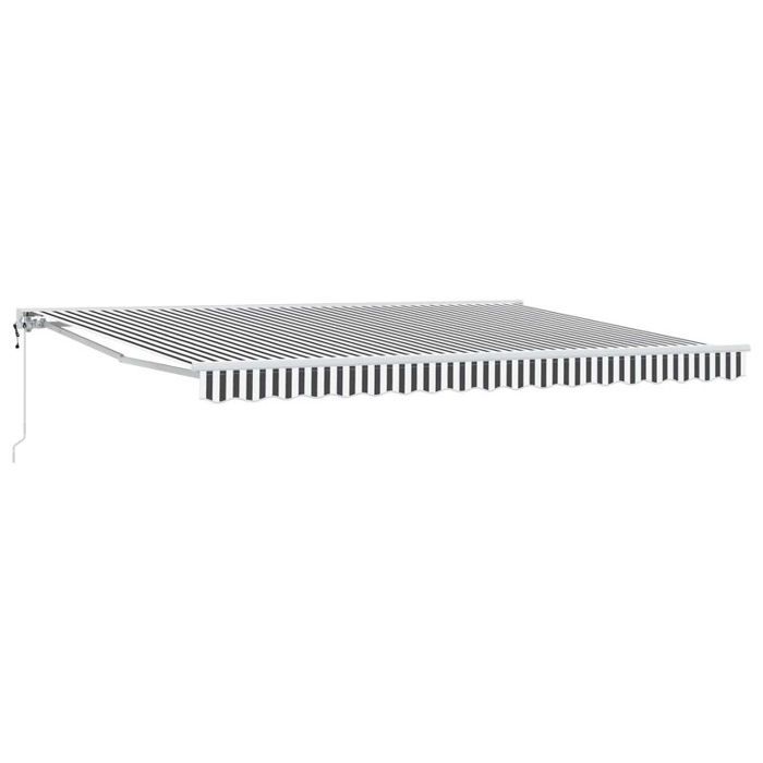 Store - store banne Vidaxl Auvent rétractable électrique Anthracite et blanc 45 × 35 m