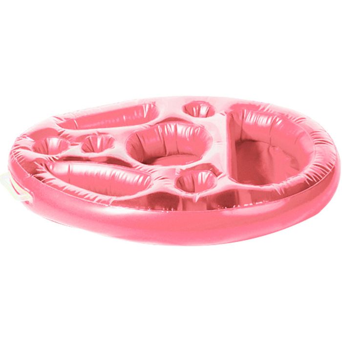 Porte-Gobelet Piscine Gonflable – Plateau Bar Flottant 8 Emplacements – Grande Capacité 70 X 50 Cm – Pour Boissons Et Snacks – Idéal Piscine, Plage, Spa, Fête Été