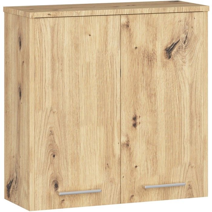 Armoire salle de bains haut AKORD FIN accr. au mur Chêne Artisan 60 cm 2 portes façade Chêne Artisan 2 étagères 60x22 5x60 cm Armoire salle de bains haut AKORD FIN accr. au mur Chêne Artisan 60 cm 2 portes façade Chêne Artisan 2 étagères 60x22 5x60 cm