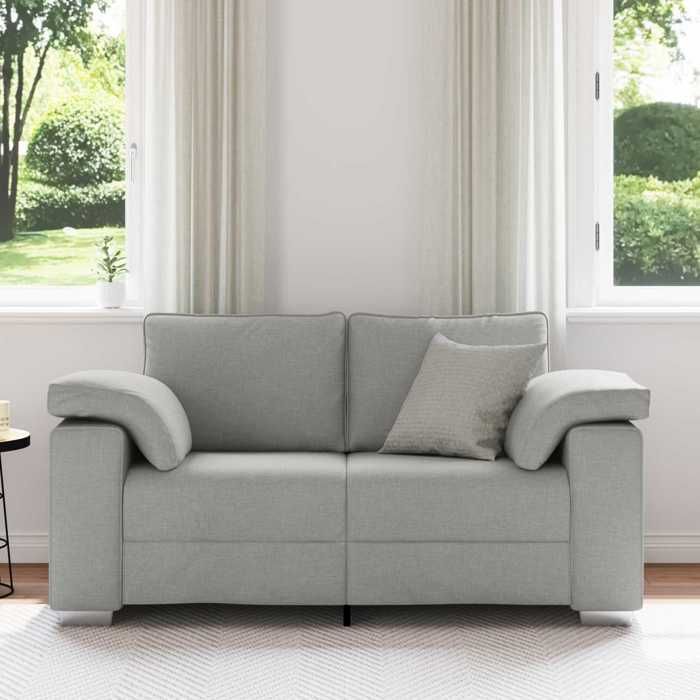 Promo“Canapé Deux places Gris Nuage 160 Cm 160 x 77 x 82 cm avec accoudoirs larges pour Salon 397544