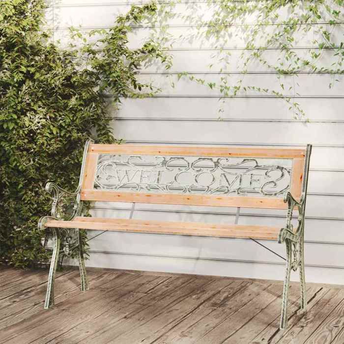 Brun Banc de jardin 122 cm Bois de sapin massif - Siège de balcon LV62291