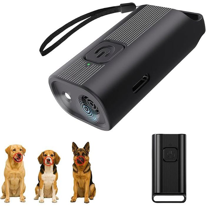 Dispositif anti aboiement pour chiens Dissuasif aboiement ultrasonique pour chienefficace et portable
