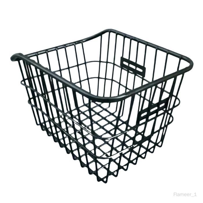 Panier arrière de vélo RMS en osier synthétique 39x28x17cm marron - Bagagerie vélo sur La Bécanerie