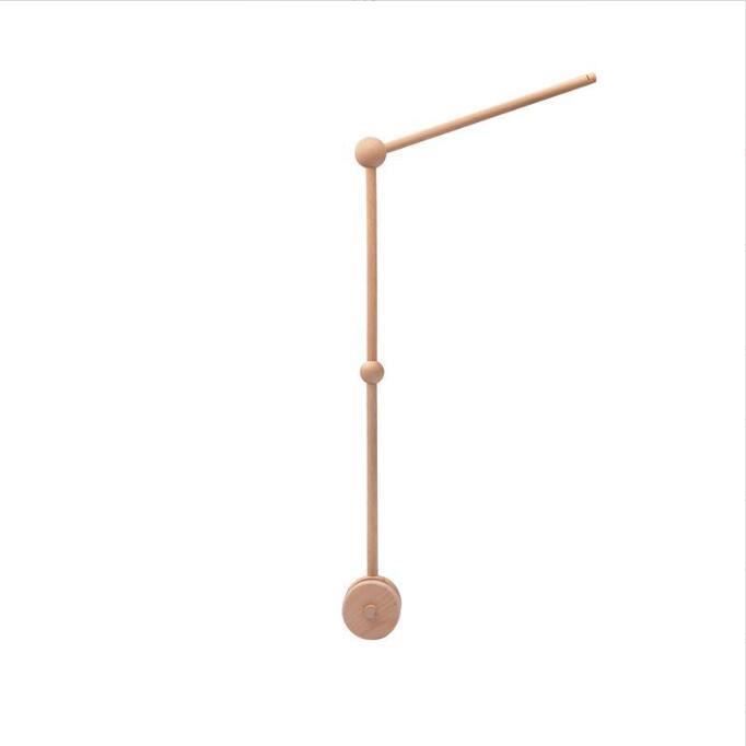 Support Mobile Bébé En Bois Forme Nuage - Bras Rotatif Pour Lit, Table à Langer - Suspension Pour Carillons, Jouets