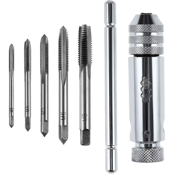 Taraud M6 X 1.0 HSS-E - Pour Acier Inoxydable - Robinet Machine Courte - Revêtement VAP - 13