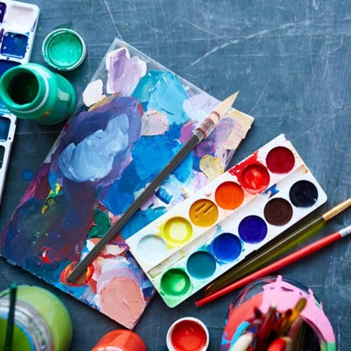 Pinceau Aquarelle Materiel Poils De Chevre Bois Che Achat Vente Pinceau Set Pinceau Aquarelle Materiel Cdiscount