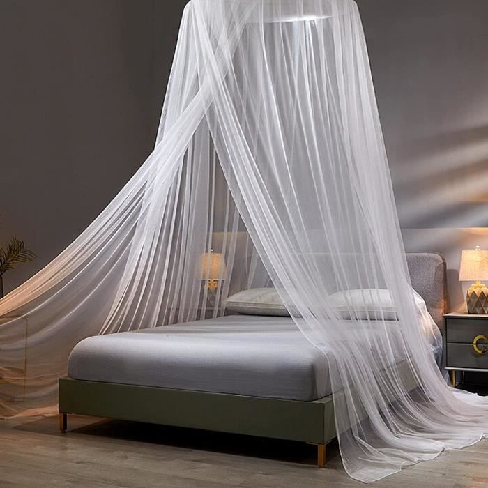 Moustiquaire Lit 0.6x2.5x11m | Protection Insectes Universelle Simple/Double - Blanc