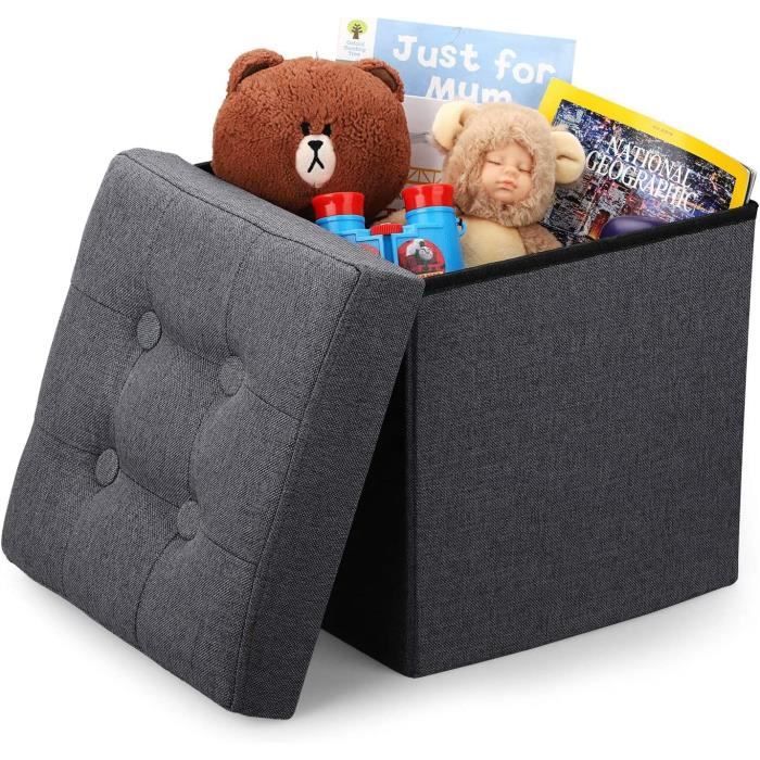 Coffre de Rangement Poufs et Repose Pieds Tabouret Pliant Repose Pied Bureau Rangement Jouet Coffre de Rangement Poufs et Repose Pieds Tabouret Pliant Repose Pied Bureau Rangement Jouet