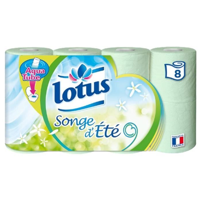 Lotus Papier Toilette “Songe d'Été” 8 Rouleaux (lot de 3) - Cdiscount Au  quotidien