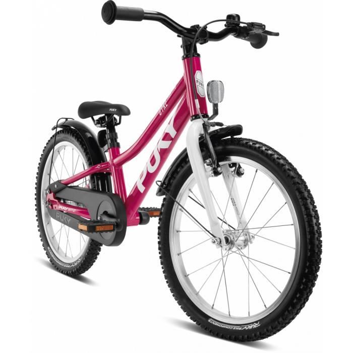 Vélo enfant PUKY CYKE 18 pouces - Rose/Blanc - Entrejambe 48-56 cm - Taille 110-130 cm - Age 5+ - Poids 7.90 kg