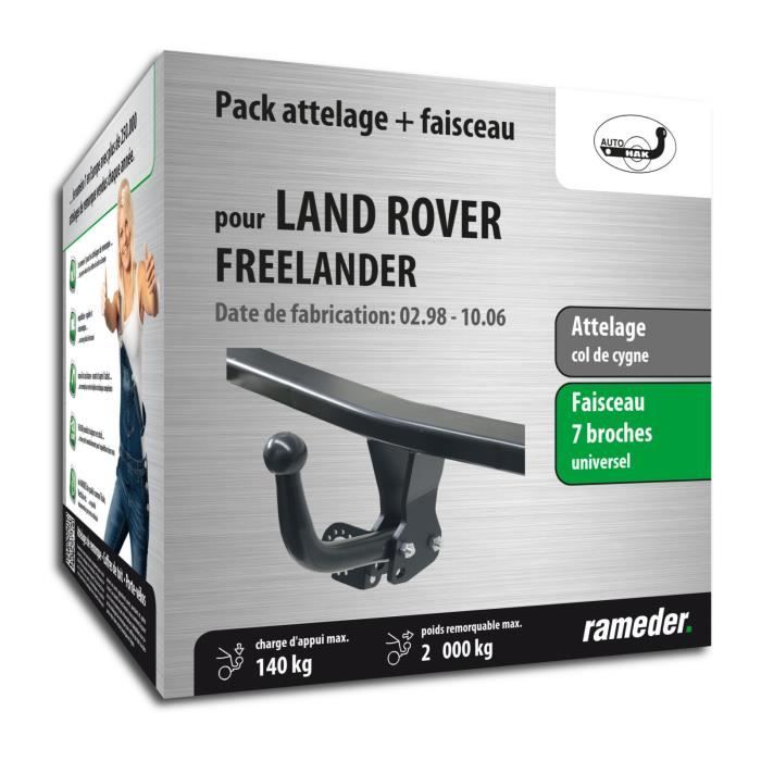 Attelage pour Land Rover FREELANDER - 02/98-11/00 - col de cygne - AUTO-HAK - Faiseau universel 7 broches