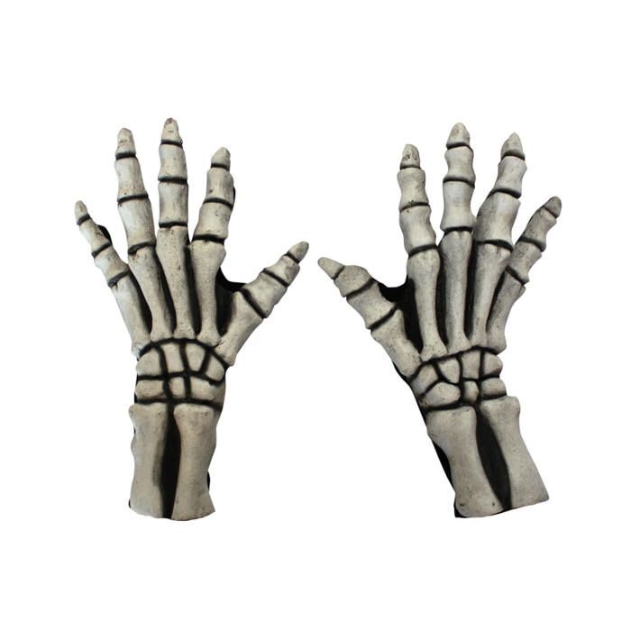 Bozaap Gants Squelette Unisexe, Gants Demi-Doigts Lumineux Squelette, Gants Sans Doigts Brillants Dans Le Noir Mitaines D'hiver Tricotées Pour Hommes Femmes