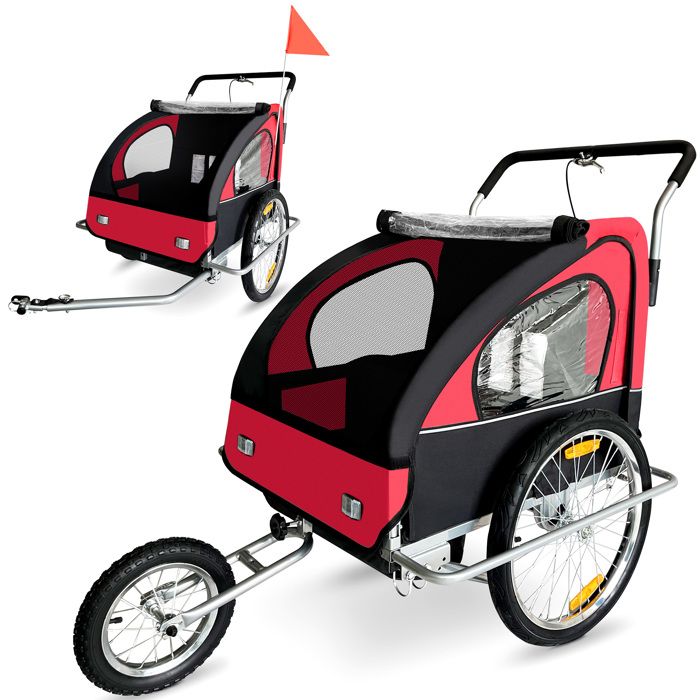 remorque velo poussette pliable