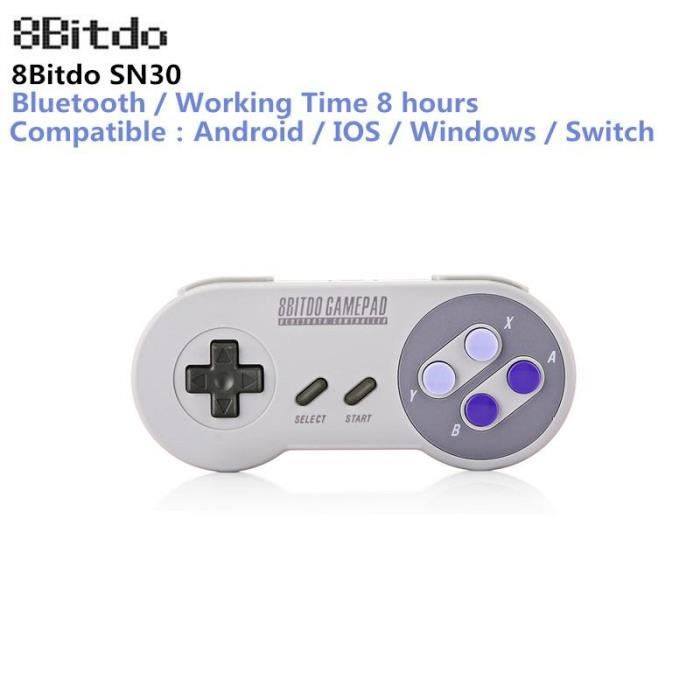 8bitdo Sn30 Gamepad Wireless Bluetooth Controller Dual Classic Joystick For Ios Android Gamepad Pc Mac Linux Pk Fc30 Pro Cdiscount Telephonie