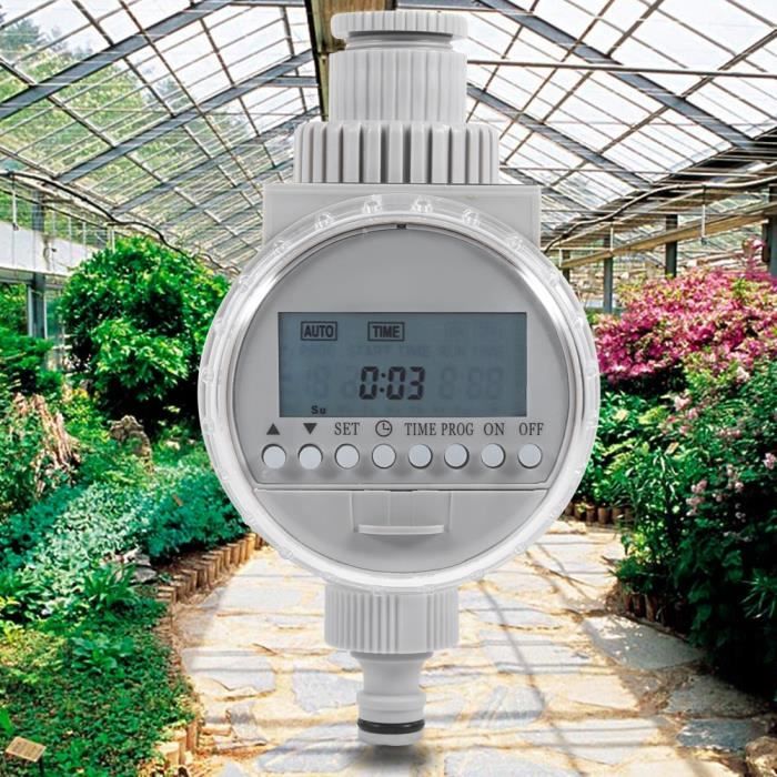 CULER Jardin Arrosage Solaire Programmateur darrosage Automatique Contr/ôleurs dirrigation Syst/ème dirrigation LCD num/érique Minuteur