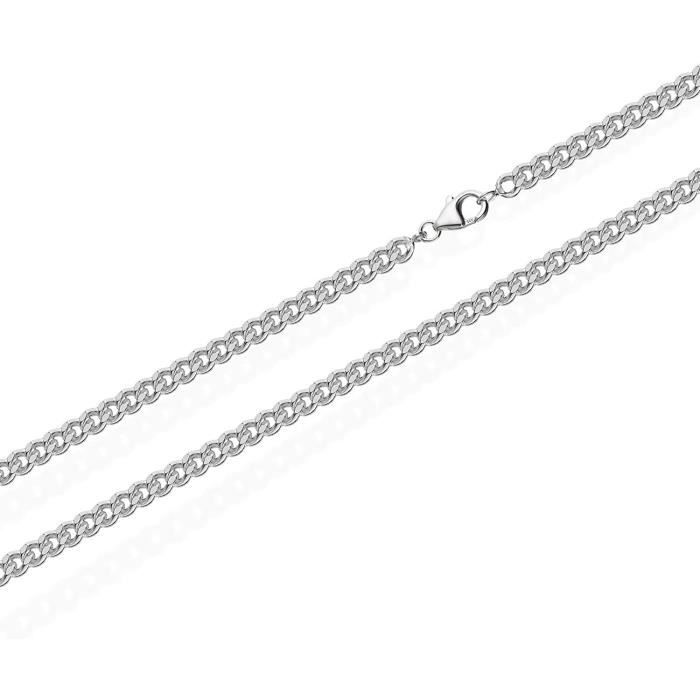Chaîne Biker Argent 925 – Largeur 6 Mm, Longueur 90 Cm – Style Gothique Rock
