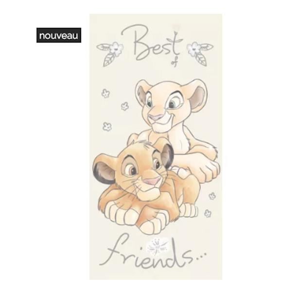 Serviette De Plage Disney Le Roi Lion 70 140 Cm Simba Et Nala Cdiscount Maison
