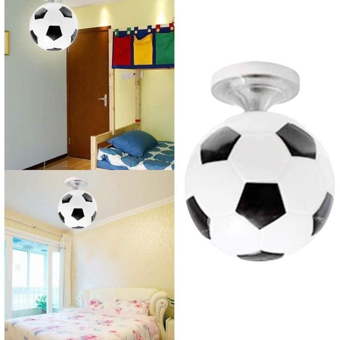 plafonnier led Luminaire Chambre Ado Garcon Chambre Lampe Plafonnier Football Noir et Blanc Enfant pour fille et garçon et lampes