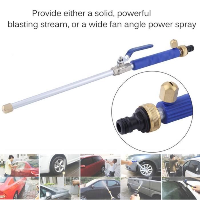 Nettoyeur Haute Pression Sans Fil 30 Bar - 2 Batteries 6000 MAh, Tuyau 5 M, 435 PSI, Pour Voiture, Jardin, Terrasse