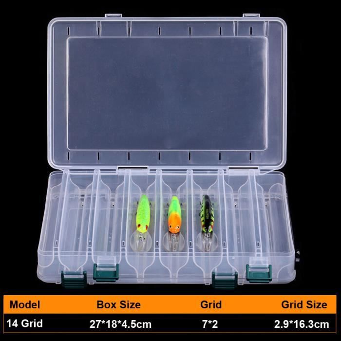 Boîte De Pêche Double Face - 12 Compartiments - Étanche, Portable - Pour Leurres, Hameçons, Accessoires - 6