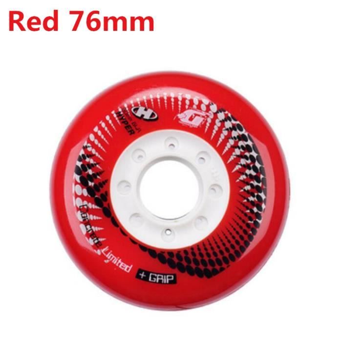 Lot de 6 roues de patins à roulettes en ligne de 90 mm/100 mm/110 mm, 85A pour remplacement de roue de patinage, bleu, 100 mm