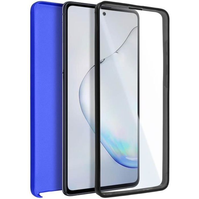 Coque Samsung Galaxy Note 10 Lite Protection Arrière Rigide + Avant Souple  Bleu - Cdiscount Téléphonie