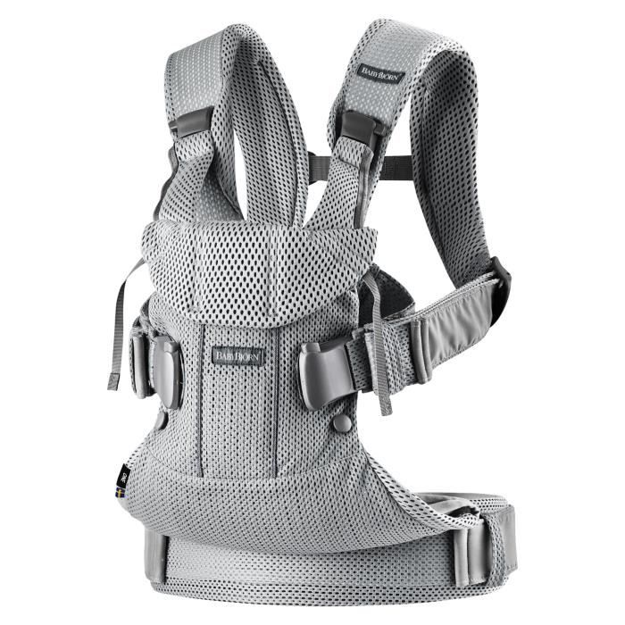 BABYBJORN Porte-bébé One Coton noir - Porte bébé dorsal - Voyages -  Orchestra