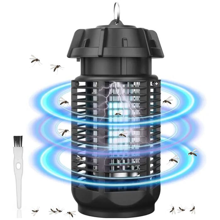 Lampe Anti Moustique 4000V 20W UV Tueur dInsectes lectrique Anti Insectes Rpulsif Efficace Porte 80mpour Intrieur Extrieur