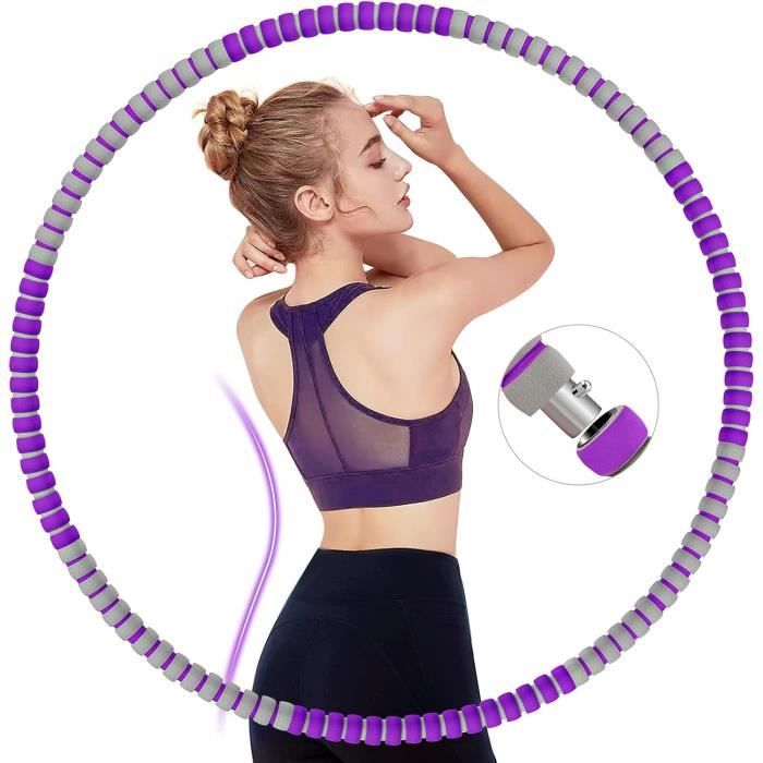 Hula Hoop Cerceau pour Adulte - Noyau en Acier Inoxydable avec Mousse