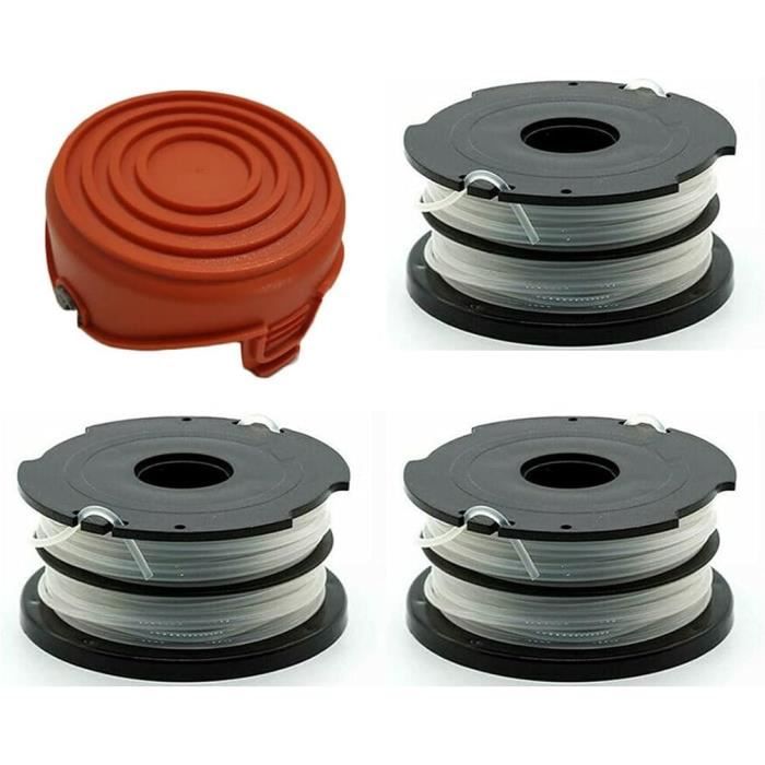 Bobina Filo Per Decespugliatore Black & Decker - Ricambio In Nylon Con Copertura E Molla