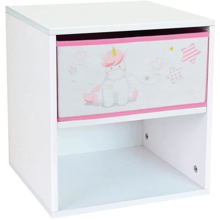 cijep table de chevet enfant licorne