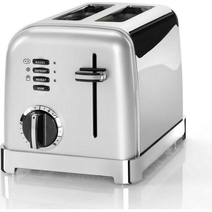 Grille-pain - CUISINART - CPT160SE - 2 tranches - 900W