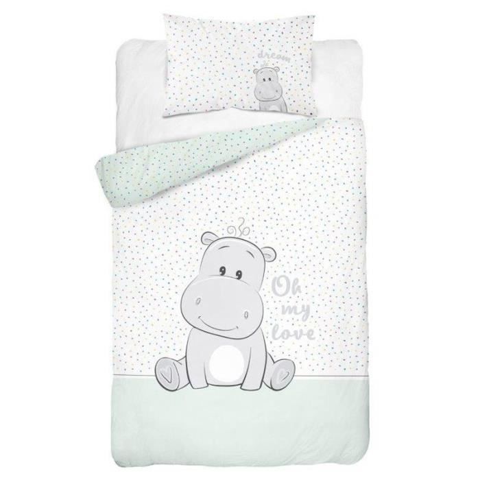 Parure De Lit Pour Bebe 2 Pieces 100 Coton Hippopotame Dimensions 100 X 135 Cm 40 X 60 Cm Certifie Okotex Standard 100 Cdiscount Maison Parure De Lit Pour Bebe 2 Pieces 100 Coton Hippopotame Dimensions 100 X 135 Cm 40 X 60 Cm Certifie Okotex Standard 100 Cdiscount Maison
