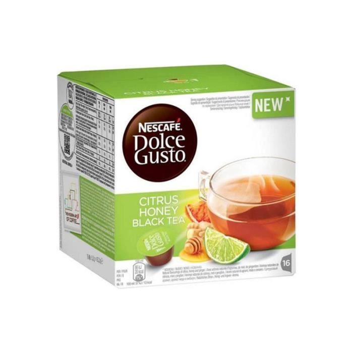 Dolce Gusto - Dolce Gusto Citrus Honey Black Tea (lot de 64 capsules) -  Cdiscount Au quotidien