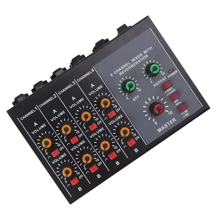 Table De Mixage Audio XTUGA KP4 - 4 Pistes | USB, Bluetooth, Alimentation Fantôme 48V | Pour DJ Et Home Studio