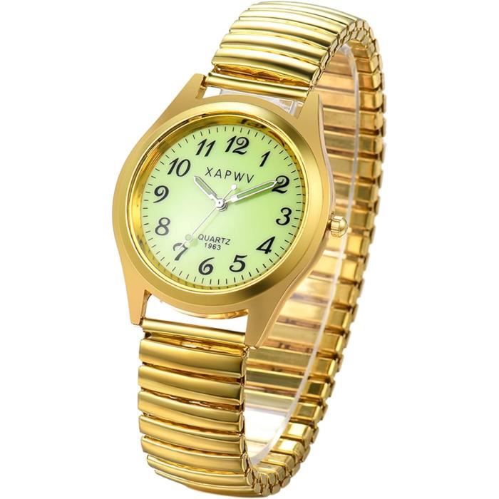 Montre Analogique Pour Personnel Médical - Grand Cadran Blanc, Chiffres Noirs, Trotteuse Rouge - Bracelet Silicone Doux - Résistance à L'eau 30m - Mouvement Japonais Précis - 11