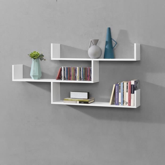 Étagère Murale Grimstad 119 x 18 x 55 cm Blanc Étagère Murale Grimstad 119 x 18 x 55 cm Blanc