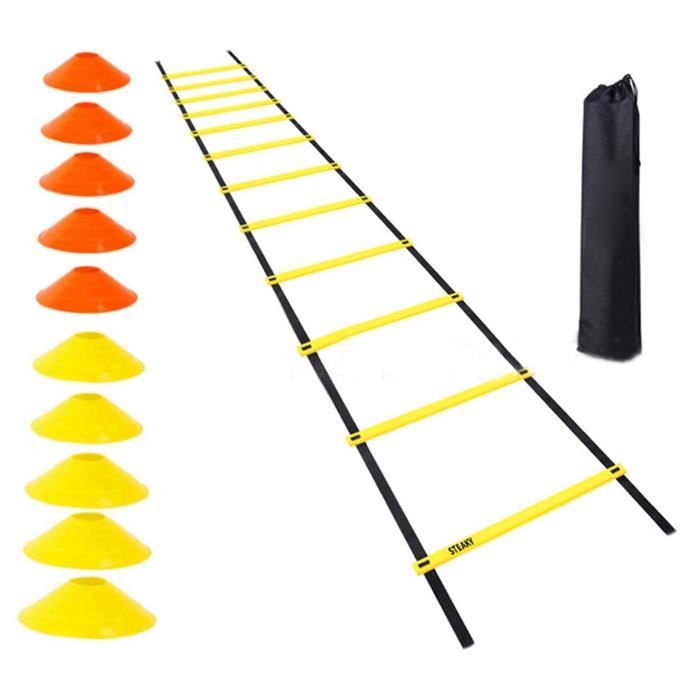 Échelle D’agilité Sportive 500 X 40 Cm – Entraînement De Coordination, Sac De Rangement Inclus