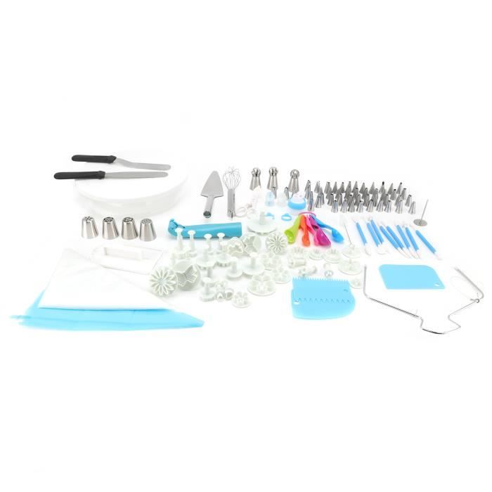 33 Pièces Ensemble D'outils de Décoration pour Gâteaux Fondants pour Décoration Anniversaire