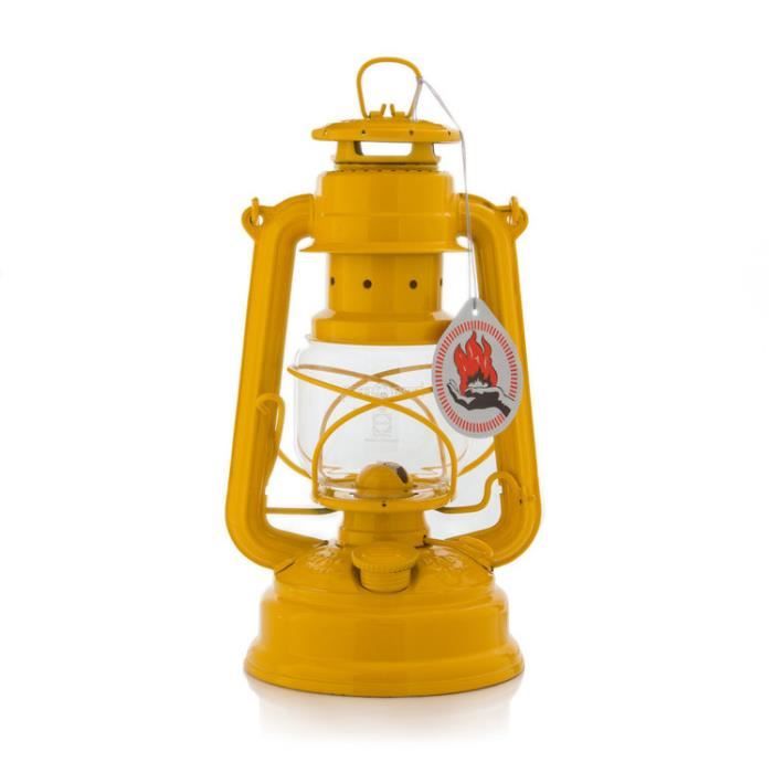 Lampe à pétrole - FEUER HAND - Baby Special 276 - Acier galvanisé - Jaune - 25.5 cm