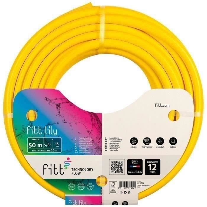 FITT - Tuyau lily jaune 3 couches usage fréquent d 15mm x 50