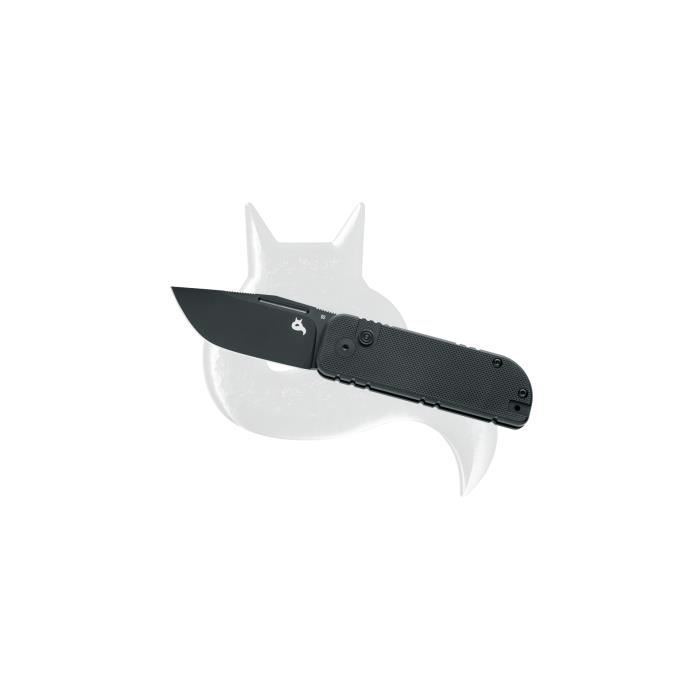 black fox nu-bowie-bowie, black steel blade d2 black, black handle g10