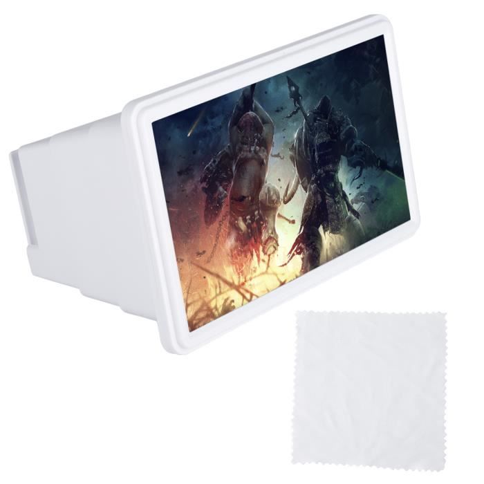 Loupe Écran Ordinateur Portable 22 Pouces Avec Support Pliable - Agrandisseur Téléphone HD Anti-Fatigue