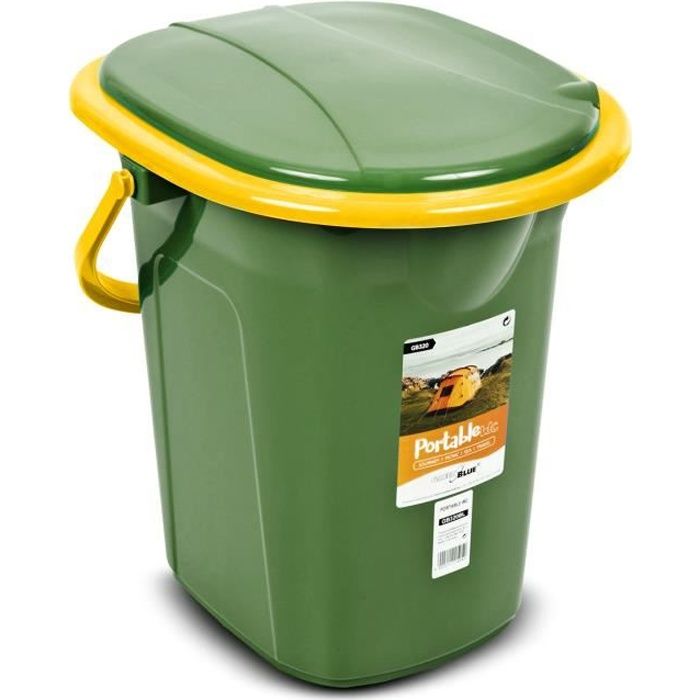 Toilette touristique camping portable GreenBlue GB320 Vert-Orange