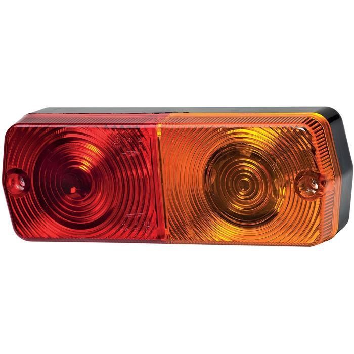 Hella VALUEFIT Fanale Posteriore Universale - 2SD 357 033-001 - Rosso/Giallo Con Lampadine - Montaggio A Vite